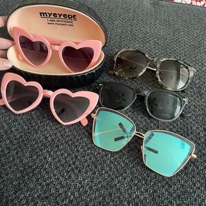 sunglasses and case bundle